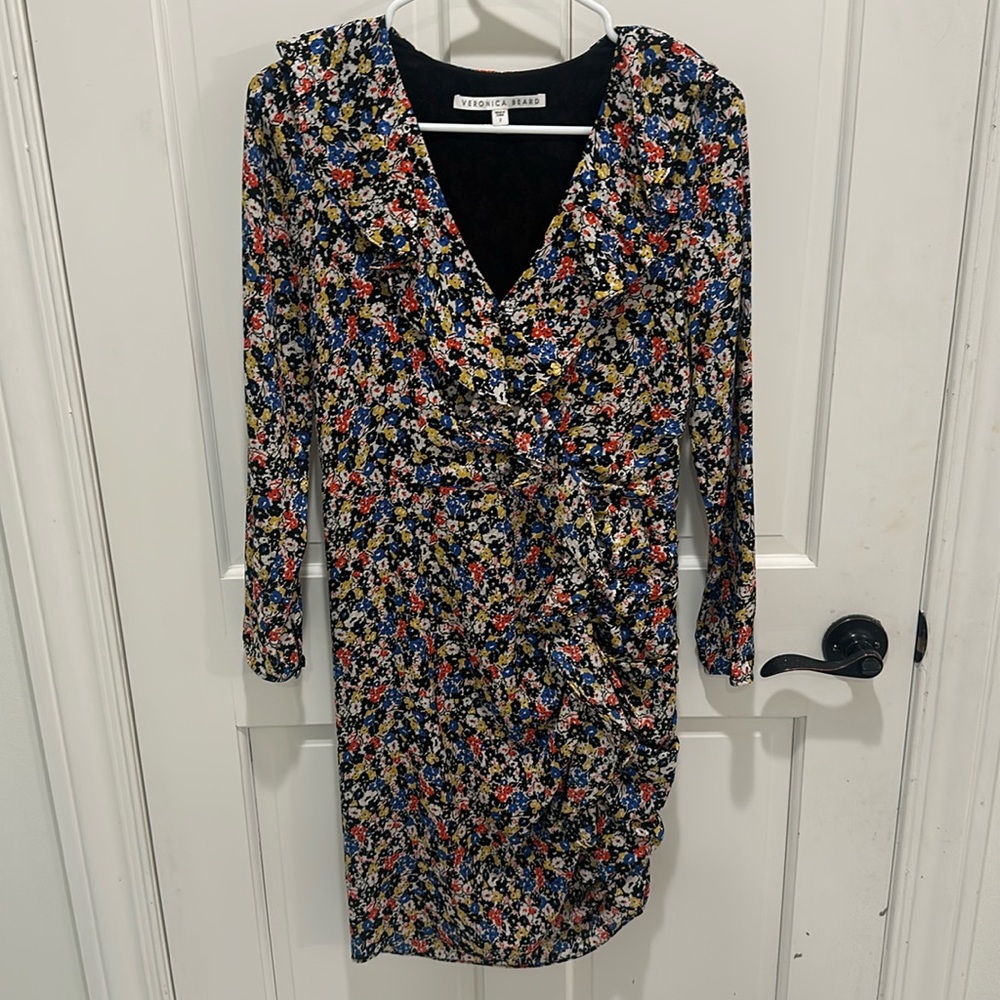 Veronica Beard Floral Silk Dress